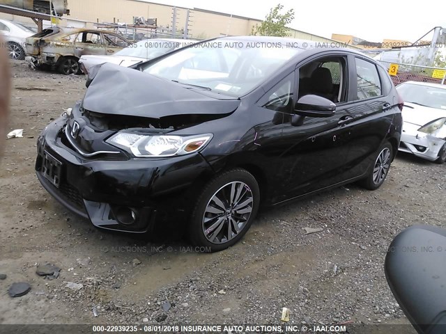 3HGGK5H88FM704941 - 2015 HONDA FIT EX/EXL BLACK photo 2