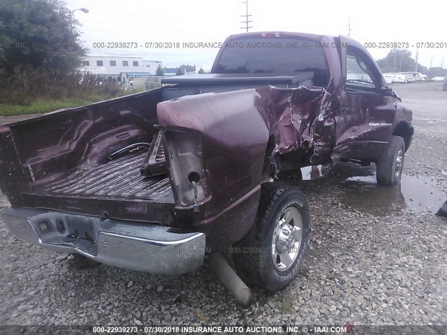 3D7KU26643G718578 - 2003 DODGE RAM 2500 ST/SLT MAROON photo 4