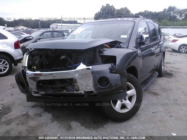 5N1AA08B94N722255 - 2004 NISSAN ARMADA SE/LE GRAY photo 2