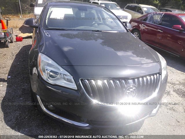 2G4GN5EX1F9122153 - 2015 BUICK REGAL PREMIUM BLACK photo 6