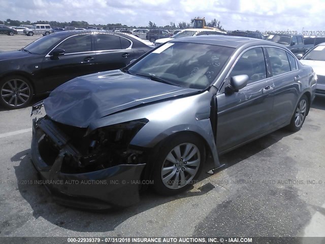 1HGCP2F81CA083763 - 2012 HONDA ACCORD EXL GRAY photo 2