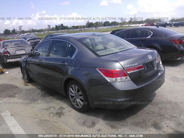 1HGCP2F81CA083763 - 2012 HONDA ACCORD EXL GRAY photo 3