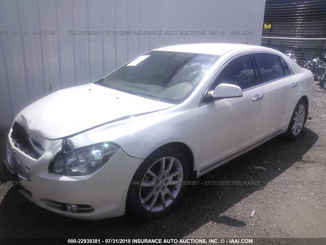 1G1ZE5E14BF100652 - 2011 CHEVROLET MALIBU LTZ 白色 照片 2