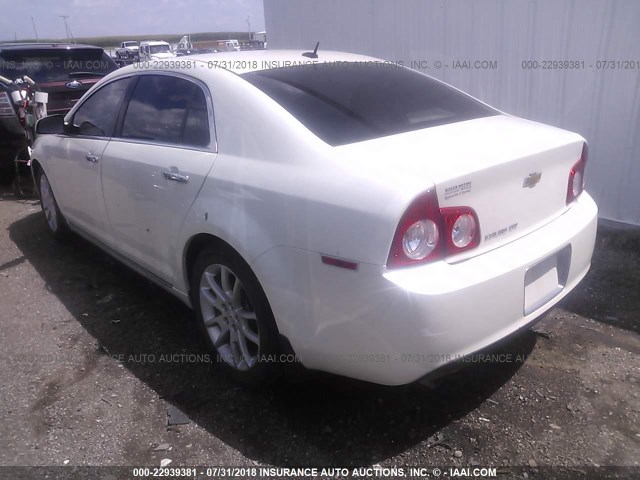 1G1ZE5E14BF100652 - 2011 CHEVROLET MALIBU LTZ 白色 照片 3