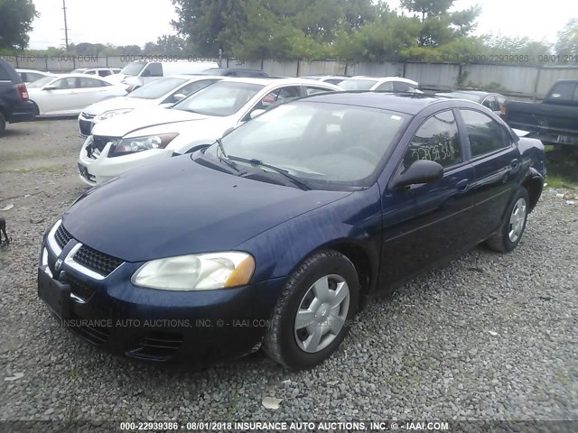 1B3EL46T15N643121 - 2005 DODGE STRATUS SXT BLUE photo 2