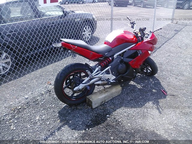 JKAEXEC119DA41551 - 2009 KAWASAKI EX650 C 红色 照片 4