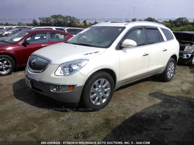 5GAKRCED3CJ213441 - 2012 BUICK ENCLAVE WHITE photo 2