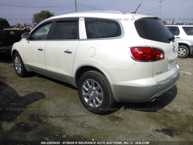 5GAKRCED3CJ213441 - 2012 BUICK ENCLAVE WHITE photo 3