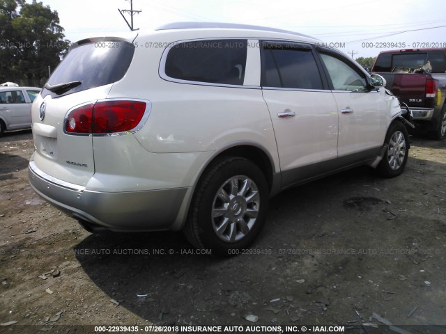 5GAKRCED3CJ213441 - 2012 BUICK ENCLAVE WHITE photo 4