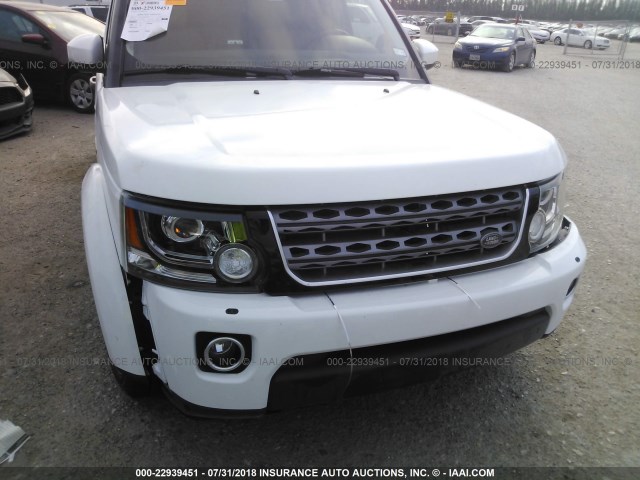 SALAG2V67FA775058 - 2015 LAND ROVER LR4 HSE WHITE photo 6