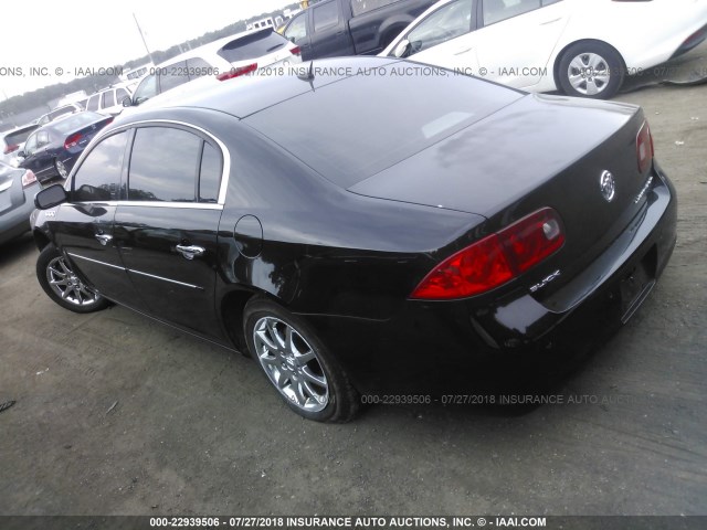 1G4HD57207U173561 - 2007 BUICK LUCERNE CXL BLACK photo 3