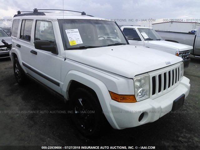 1J8HG48N96C244932 - 2006 JEEP COMMANDER WHITE photo 1