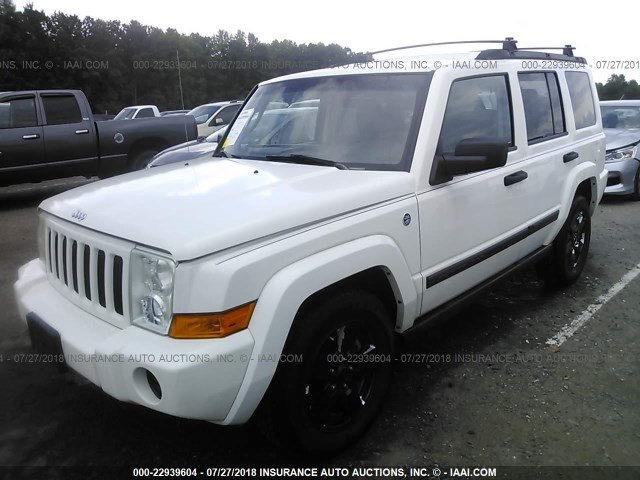1J8HG48N96C244932 - 2006 JEEP COMMANDER WHITE photo 2