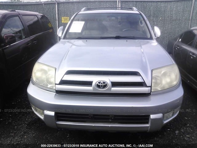 JTEBU17R630014461 - 2003 TOYOTA 4RUNNER LIMITED SILVER photo 6