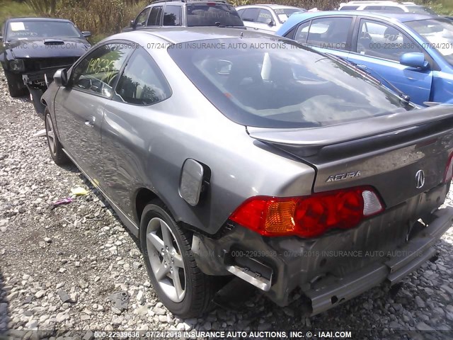 JH4DC53064S004614 - 2004 ACURA RSX TYPE-S GRAY photo 3