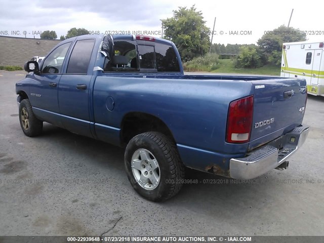 1D7HU18D34S643351 - 2004 DODGE RAM 1500 ST/SLT BLUE photo 3