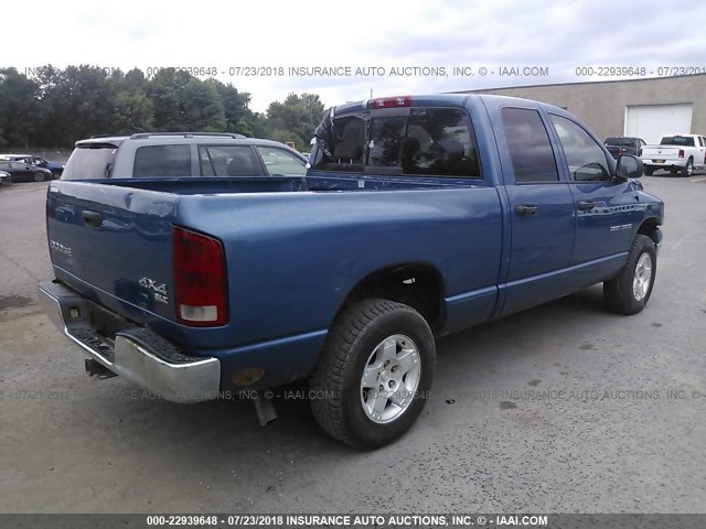 1D7HU18D34S643351 - 2004 DODGE RAM 1500 ST/SLT BLUE photo 4