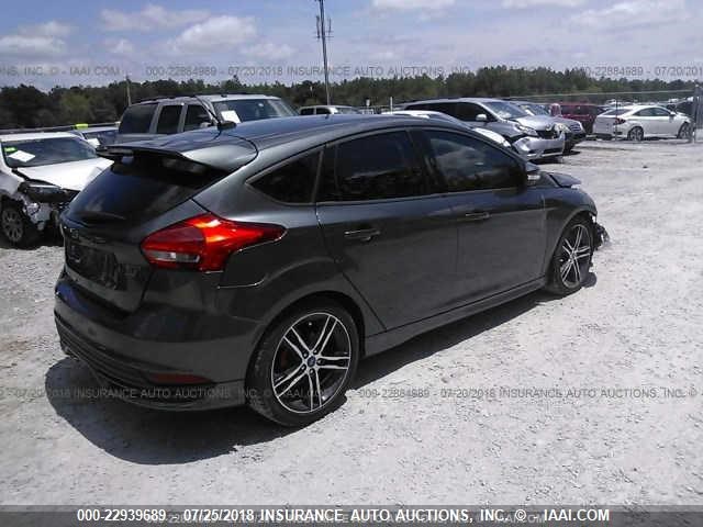 1FADP3L92HL234729 - 2017 FORD FOCUS ST GRAY photo 4