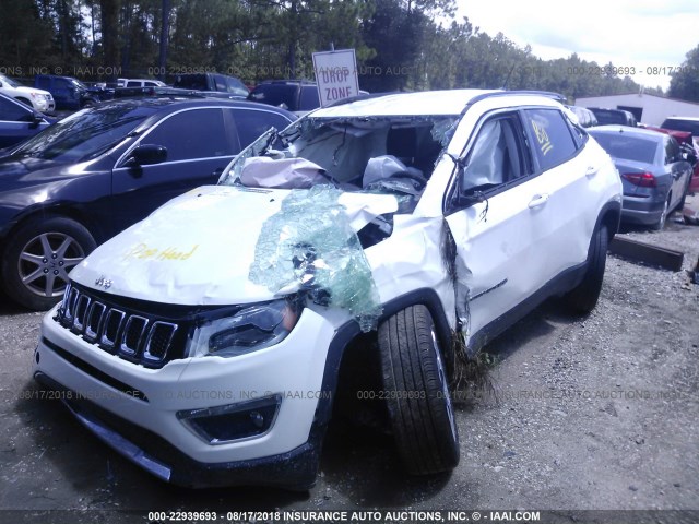 3C4NJCCB9JT358431 - 2018 JEEP COMPASS LIMITED WHITE photo 6