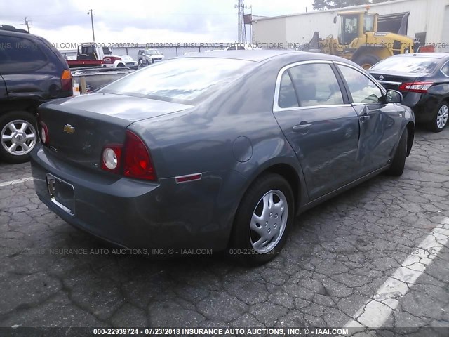 1G1ZG57B584251763 - 2008 CHEVROLET MALIBU LS BLUE photo 4