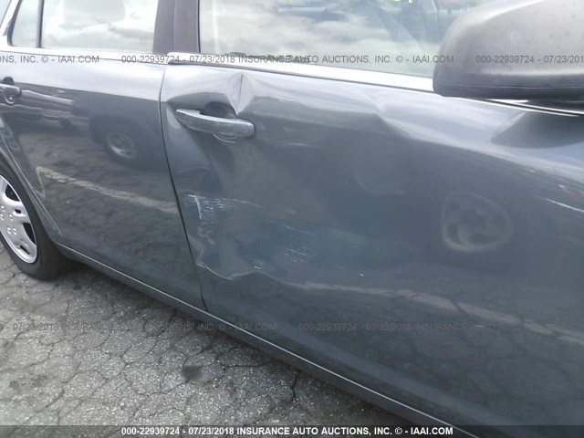 1G1ZG57B584251763 - 2008 CHEVROLET MALIBU LS BLUE photo 6