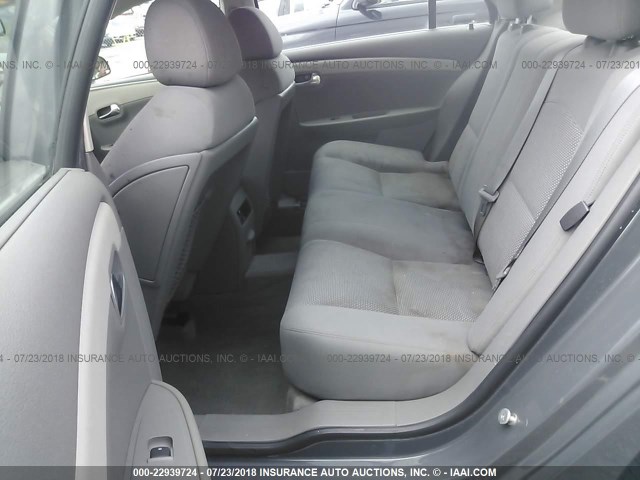 1G1ZG57B584251763 - 2008 CHEVROLET MALIBU LS BLUE photo 8