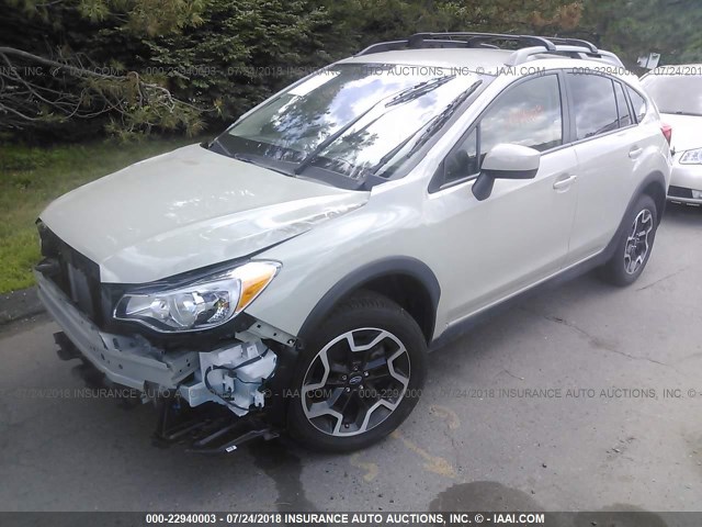 JF2GPABC3HH258020 - 2017 SUBARU CROSSTREK PREMIUM ბეჟი ფოტო 2