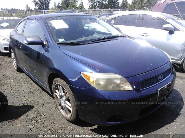 JTKDE177370197521 - 2007 TOYOTA SCION TC BLUE photo 1