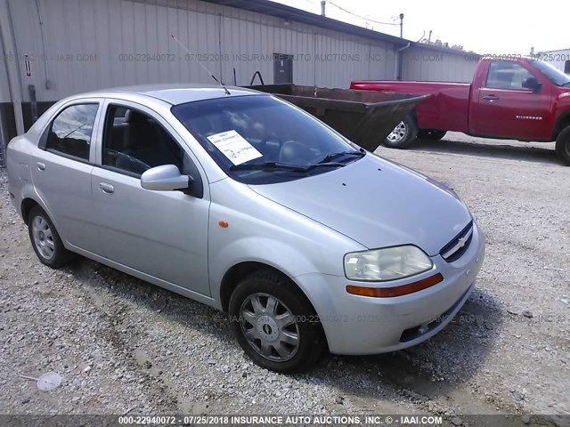 KL1TJ52654B168176 - 2004 CHEVROLET AVEO LS SILVER photo 1