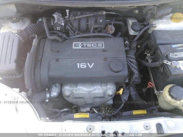 KL1TJ52654B168176 - 2004 CHEVROLET AVEO LS SILVER photo 10