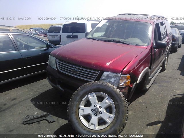 1FMZU74K44UA72944 - 2004 FORD EXPLORER EDDIE BAUER RED photo 2