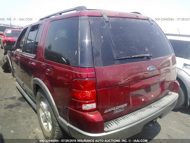 1FMZU74K44UA72944 - 2004 FORD EXPLORER EDDIE BAUER RED photo 3