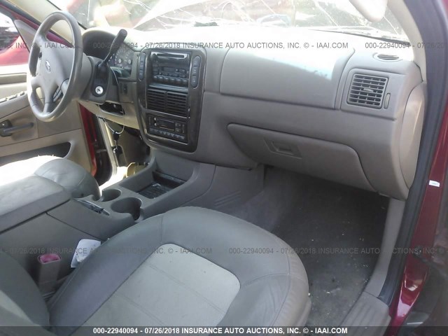 1FMZU74K44UA72944 - 2004 FORD EXPLORER EDDIE BAUER RED photo 5