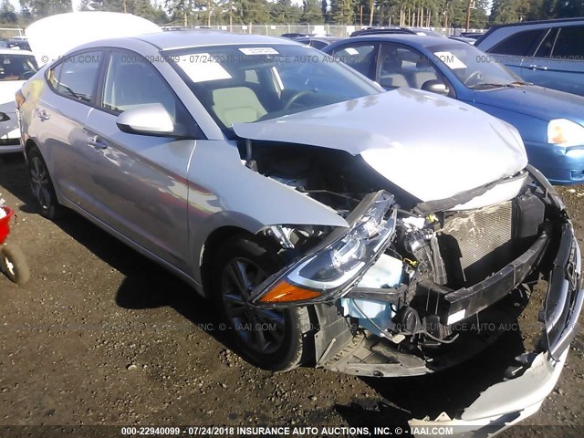 5NPD84LF1JH215991 - 2018 HYUNDAI ELANTRA SEL/VALUE/LIMITED SILVER photo 1