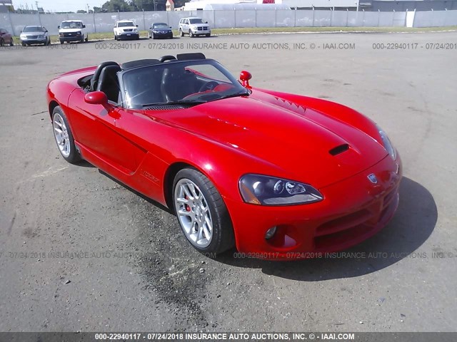 1B3JZ65Z84V100071 - 2004 DODGE VIPER SRT-10 RED photo 1