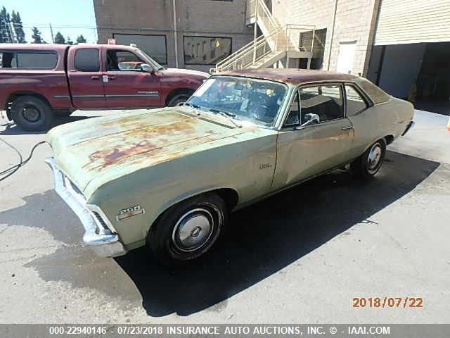 113270W245095 - 1970 CHEVROLET NOVA GREEN photo 2