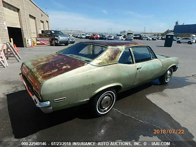 113270W245095 - 1970 CHEVROLET NOVA GREEN photo 4