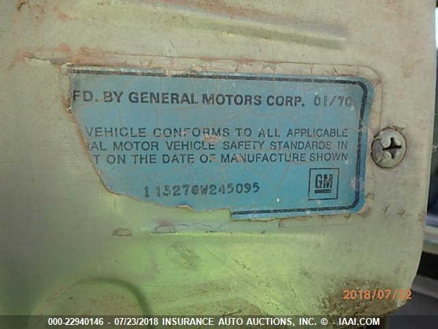 113270W245095 - 1970 CHEVROLET NOVA GREEN photo 9