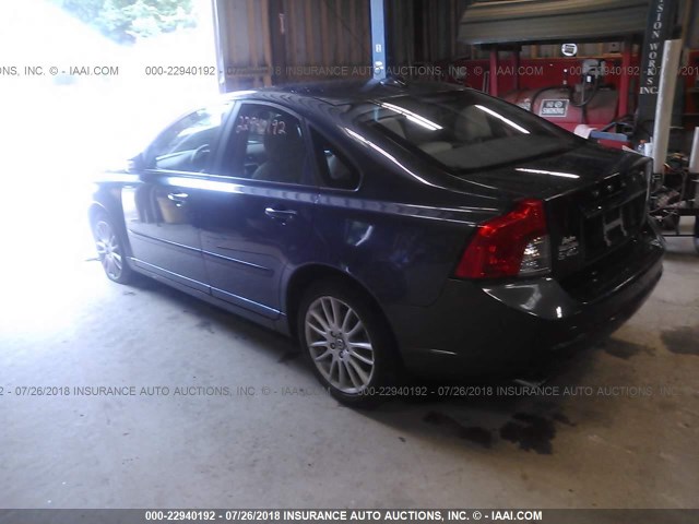 YV1672MS4B2549652 - 2011 VOLVO S40 T5 BLUE photo 3