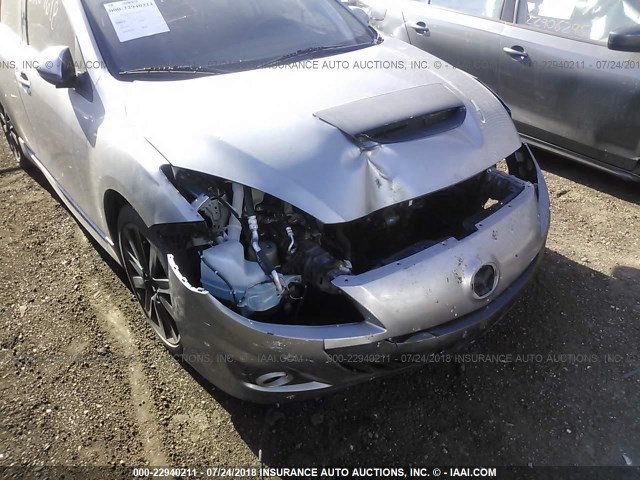 JM1BL1L47C1608696 - 2012 MAZDA SPEED 3 GRAY photo 6