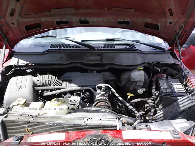 3D7KS26D18G117205 - 2008 DODGE RAM 2500 ST/SLT 红色 照片 10
