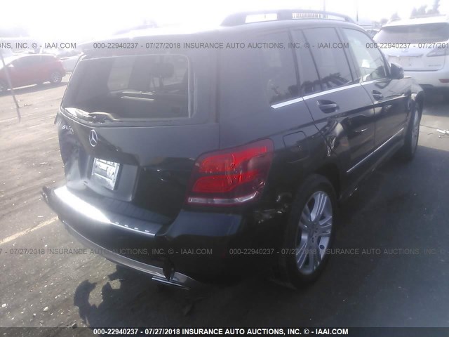 WDCGG5HB2FG415151 - 2015 MERCEDES-BENZ GLK 350 BLACK photo 4