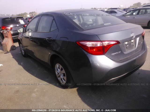 5YFBURHE0HP714505 - 2017 TOYOTA COROLLA L/LE/XLE/SE/XSE GRAY photo 3