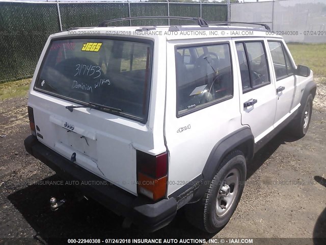 1J4FJ68S3TL142856 - 1996 JEEP CHEROKEE SPORT/CLASSIC WHITE photo 4