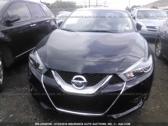 1N4AA6AP1JC360562 - 2018 NISSAN MAXIMA 3.5S/SV/SL/SR/PLAT BLACK photo 6