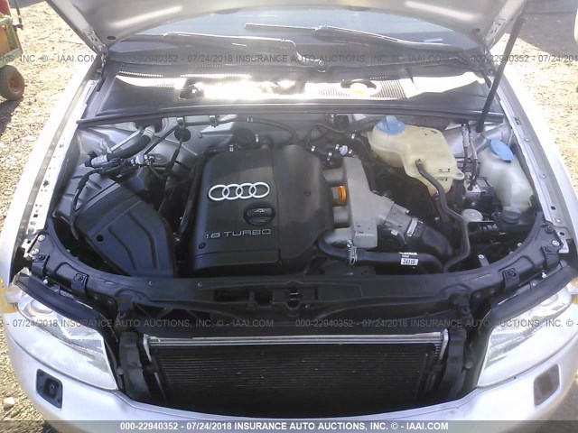 WAULC68E35A124723 - 2005 AUDI A4 SILVER photo 10