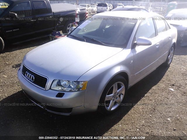 WAULC68E35A124723 - 2005 AUDI A4 SILVER photo 2