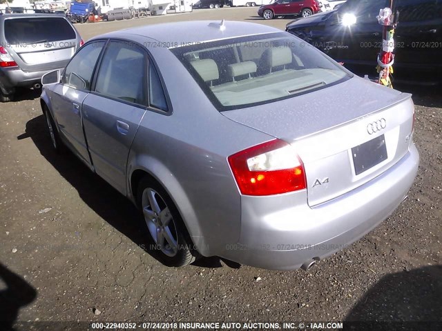 WAULC68E35A124723 - 2005 AUDI A4 SILVER photo 3