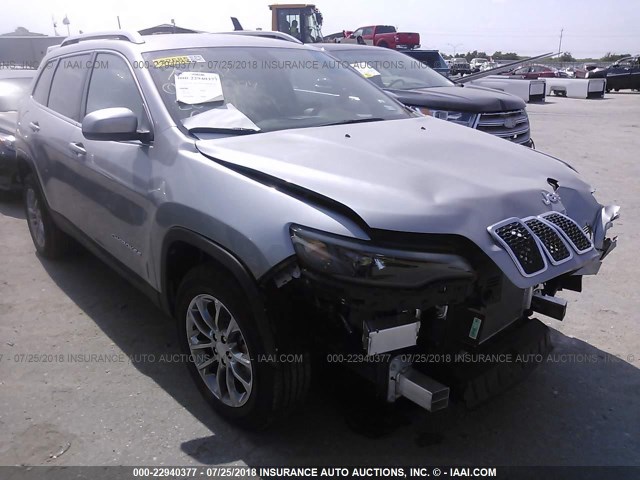 1C4PJLLB0KD201841 - 2019 JEEP CHEROKEE SILVER photo 1