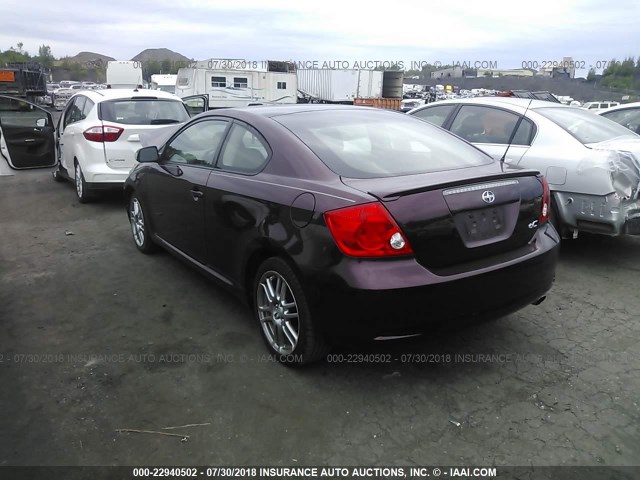 JTKDE177370191461 - 2007 TOYOTA SCION TC 紫色 照片 3